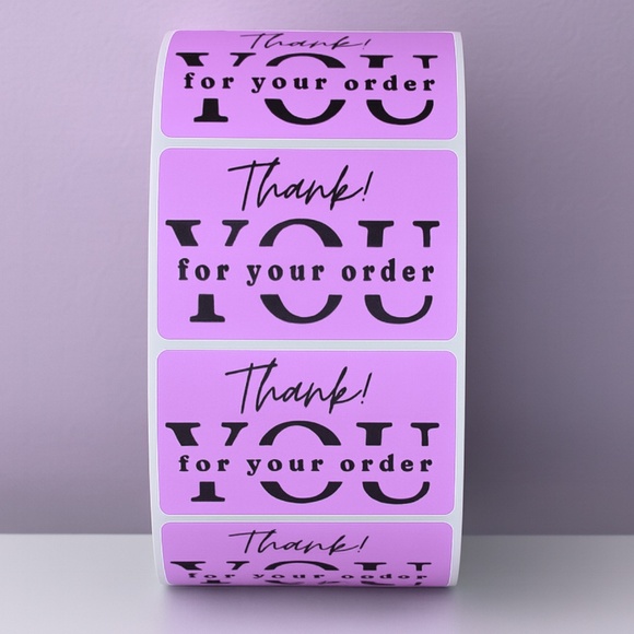 Thank You Order Stickers - Packaging Labels sticker - Small Business Supplies - Picture 2 of 11
